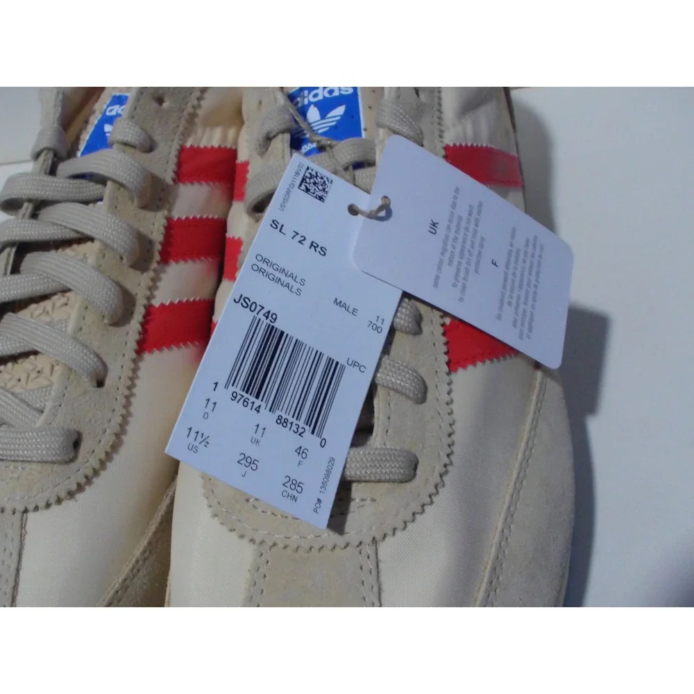 Adidas Originals SL 72‎ RS Wonder White Better Scarlet Mens Sneakers JS0749